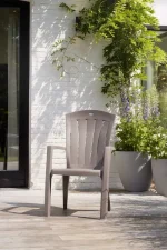 SANTORINI KARTÁMASZOS MŰANYAG KERTI SZÉK - Image 2