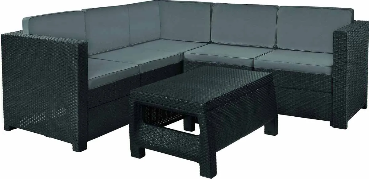 227778 PROVENCE MŰRATTAN KERTI SAROKGARNITÚRA KÁVÉZÓ ASZTALLAL - Image 1