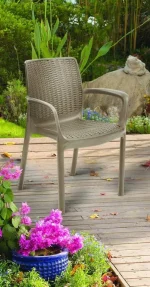 BALI MONO MŰANYAG KARTÁMASZOS KERTI SZÉK - Image 2