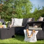 CORFU BOX MŰRATTAN KERTI BÚTOR SZETT TÁROLÓ ASZTALLAL - Image 3