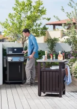 UNITY MŰANYAG KERTI GRILL ASZTAL 105L - Image 2