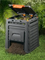 E-COMPOSTER MŰANYAG KOMPOSZTÁLÓ ALJZAT NÉLKÜL 470L - Image 2