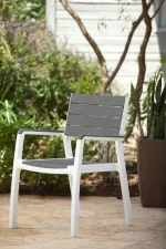 HARMONY KARTÁMASZOS MŰANYAG KERTI SZÉK - Image 2