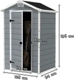 MANOR 4X3 MŰANYAG KERTI HÁZ - Image 2