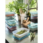 CURVER "FRESH&GO" TÉGLA ÉTELTARTÓ 2L - TRANSZPARENS/KÉK - Image 4