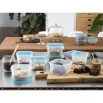 CURVER "FRESH&GO" SZÖGLETES ÉTELTARTÓ 1,2L - TRANSZPARENS/KÉK - Image 2