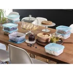 CURVER "FRESH&GO" SZÖGLETES ÉTELTARTÓ 1,7L - TRANSZPARENS/KÉK - Image 2