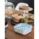 CURVER "FRESH&GO" SZÖGLETES ÉTELTARTÓ 1,7L - TRANSZPARENS/KÉK - Image 3