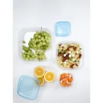 CURVER "FRESH&GO" SZÖGLETES ÉTELTARTÓ 1,7L - TRANSZPARENS/KÉK - Image 4