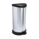 CURVER FÉMHATÁSÚ PEDÁLOS SZEMETES 40L - FEKETE/EZÜST