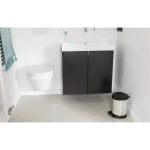 CURVER FÉMHATÁSÚ PEDÁLOS SZEMETES BELSŐ KOSÁRRAL 5L - FEKETE/EZÜST - Image 6