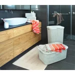 CURVER "STYLE" RATTAN HATÁSÚ RUHÁSKOSÁR 45L - KRÉM - Image 2