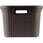 CURVER "STYLE" RATTAN HATÁSÚ RUHÁSKOSÁR 45L - SÖTÉTBARNA - Image 3