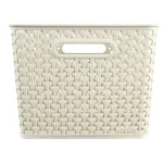 CURVER "MY STYLE" L MÉRETŰ RATTAN KOSÁR - KRÉM - Image 5