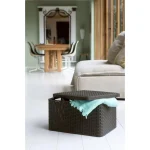 CURVER "STYLE" L MÉRETŰ RATTAN KOSÁR FEDÉLLEL 30L - SÖTÉTBARNA - Image 3