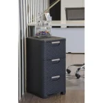 CURVER "STYLE" RATTAN 3 FIÓKOS SZEKRÉNY - BARNA - Image 6