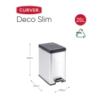 CURVER "SLIM BIN" PEDÁLOS SZEMETES 25L - Image 6