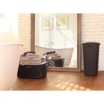 CURVER "MY STYLE" RATTAN SZENNYESTARTÓ 55L - SÖTÉTBARNA - Image 4