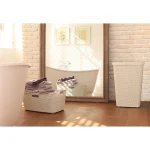 CURVER "MY STYLE" RATTAN SZENNYESTARTÓ 55L - KRÉM - Image 3