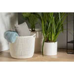 CURVER "KNIT" KEREK KOSÁR L - TÖRTFEHÉR - Image 5