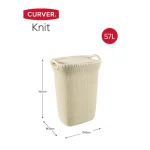 CURVER "KNIT" SZENNYESTARTÓ 57 L - TÖRTFEHÉR - Image 7