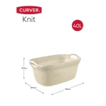 CURVER "KNIT" RUHÁSKOSÁR 40L - TÖRTFEHÉR - Image 2
