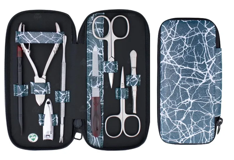 2304-01-637 SLAVENA 8 részes manikûrkészlet solingeni ollóval - Image 1