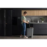 CURVER "COMPATTA DUO" TÉGLALAP ALAKÚ DUO PEDÁLOS SZEMETES BELSŐ KOSARAKKAL (2x23L) - Image 6