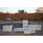 CURVER "STYLE" RATTAN TÁROLÓ LÁDA 43L FEDÉLLEL - KRÉM - Image 4