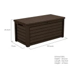 NORTHWOOD MŰANYAG KERTI TÁROLÓ 630L - Image 5