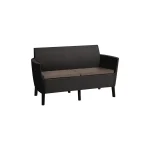 SALEMO 2 ÜLÉSES MŰRATTAN KERTI KANAPÉ - Image 2