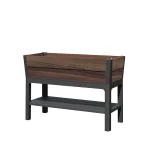 DECO ELEVATED MŰANYAG KERTI VIRÁGLÁDA (alsó polccal) 110L - Dió