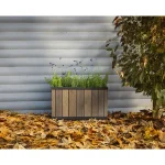 DECO TÉGLA ALAKÚ MŰANYAG VIRÁGLÁDA 81 L - kőrisfa - Image 3