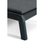 ATLAS MŰANYAG KERTI NAPOZÓÁGY(párnával) - grafit / világosszürke - Image 3