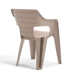 BILBAO IOWBACK MŰANYAG KARTÁMASZOS KERTI SZÉK - cappucino - Image 3