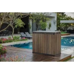 SIGNATURE STORE IT OUT MŰANYAG KERTI TÁROLÓ 1150 L - dió - Image 2