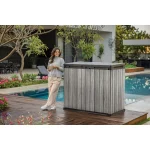 SIGNATURE STORE IT OUT MŰANYAG KERTI TÁROLÓ 1150 L - Viharszürke - Image 2