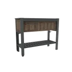 DECO HOSTING KIHÚZHATÓ PARTY ÁLLOMÁS (oldal irányba kihúzható,  italhütő tárolóval) - dió