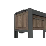 DECO HOSTING KIHÚZHATÓ PARTY ÁLLOMÁS (oldal irányba kihúzható,  italhütő tárolóval) - dió - Image 4