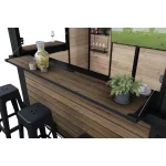 DECO BAR MŰANYAG BÁR  - dió - Image 6