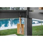 BAR-B-Q GAZEBO  MŰANYAG KERTI PAVILON - dió & szürke - Image 6