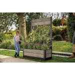 DECO TULIP HÁTFALLAS VIRÁGLÁDA 110L - Kőrisfa - Image 3