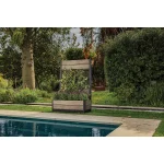 DECO TULIP HÁTFALLAS VIRÁGLÁDA 110L - Kőrisfa - Image 5