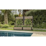 DECO TULIP HÁTFALLAS VIRÁGLÁDA 110L - Kőrisfa - Image 6