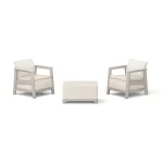 SCANDI LINEA BALKON SZETT JUTE TÁROLÓS ASZTALLAL