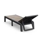 PORTO MŰANYAG KERTI NAPOZÓÁGY(párna nélkül) - kőrisfa/cappucino - Image 3