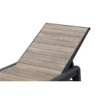 PORTO MŰANYAG KERTI NAPOZÓÁGY(párna nélkül) - kőrisfa/cappucino - Image 5