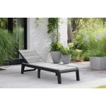 PORTO MŰANYAG KERTI NAPOZÓÁGY(párna nélkül) - viharszürke/grafit - Image 2