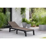 PORTO MŰANYAG KERTI NAPOZÓÁGY(párna nélkül) - dió/grafit - Image 2