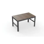 DECO LYON ÁLLÍTHATÓ MAGASSÁGÚ MŰANYAG KERTI ASZTAL  - dió/grafit